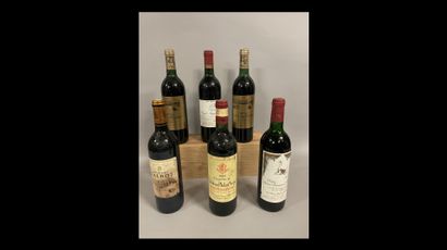 6 bottles BORDEAUX DIVERS (et, etla; 1 Ch....