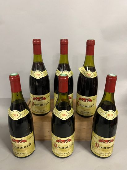 6 bouteilles POMMARD R. Billard 1985 (1 TLB,...