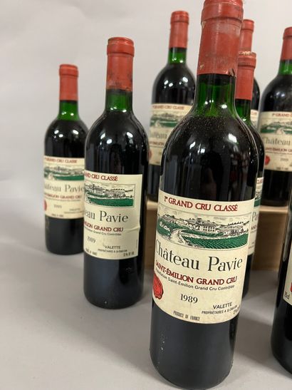 12 bottles Château PAVIE, 1° Grand Cru St-Emilion...