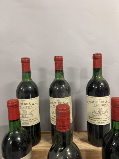 6 bottles Château DE SALES Pomerol 1983 (es,...