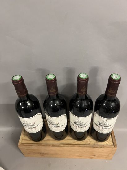 4 bottles Château BEYCHEVELLE, 4° cru Saint-Julien...