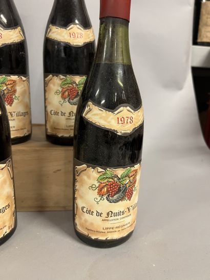 5 bottles COTE DE NUITS VILLAGES, Lippé-Régnier...