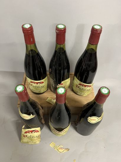 6 bouteilles VOLNAY A. Billard 1984 (eta,...