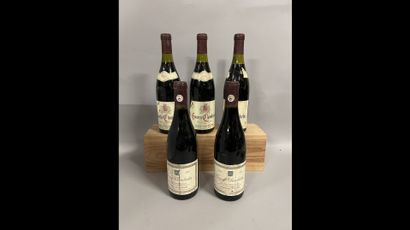 5 bouteilles GEVREY-CHAMBERTIN DIVERS (3...