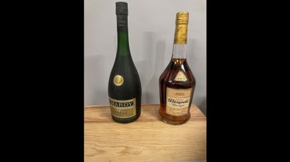 2 bottles COGNAC DIVERS (1 Bisquit-Dubouché;...