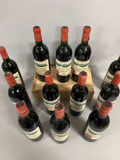 12 bottles Château PAVIE, 1° Grand Cru St-Emilion...