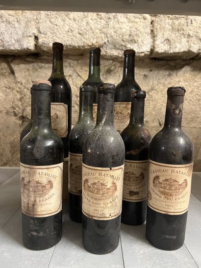 9 bottles Château HAUT BATAILLEY, 5° cru...