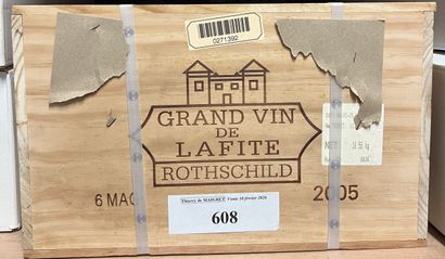 6 magnums Château LAFITE-ROTHSCHILD, 1° cruPauillac...