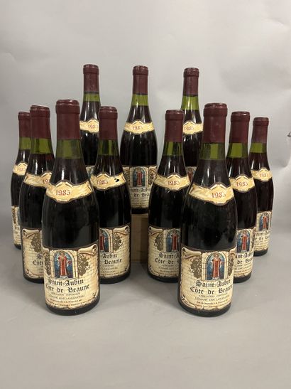 11 bouteilles SAINT-AUBIN A. Langoureau 1985...