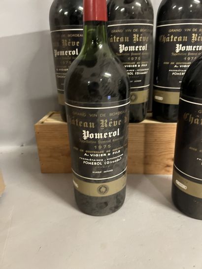 5 magnums Château REVE D'OR, Pomerol 1975...