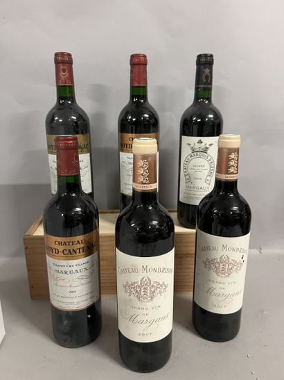 6 bottles MARGAUX DIVERS, (2 Ch. Boyd-Cantenac...