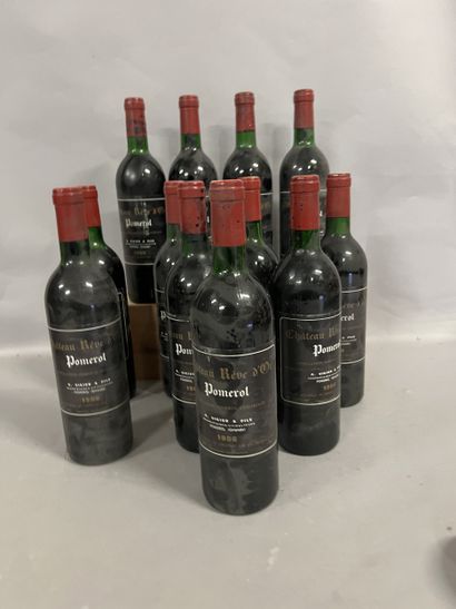 12 bottles Château REVE D'OR, Pomerol (11...