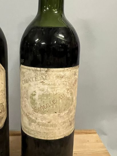 2 bottles Château MARGAUX, 1° cru Margaux...