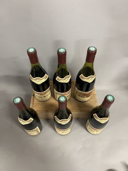 6 bottles COTE-ROTIE, P. Barge 1980 (3 LB,...