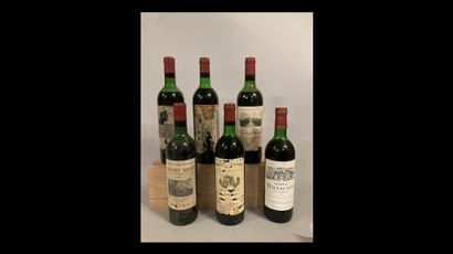 6 bottles BORDEAUX DIVERS (1 Ch. Canon 1976:...
