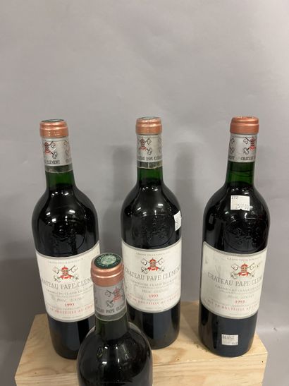 4 bottles Château PAPE CLEMENT, Pessac-Léognan...