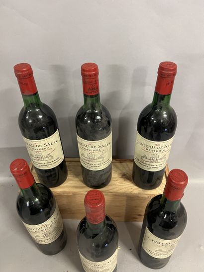 6 bottles Château DE SALES Pomerol 1983 (es,...