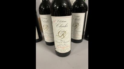 12 bottles Château CLARKE, Listrac 1982 (elt,...