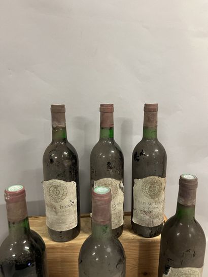 6 bottles Château TEYNAC, Saint-Julien 1976...