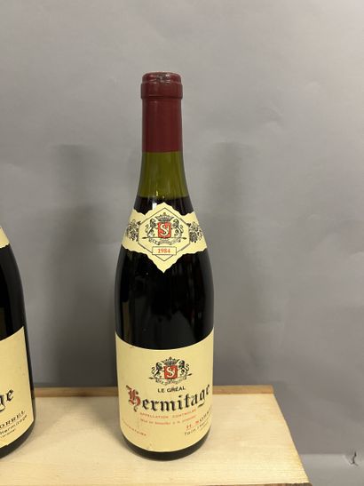 2 bottles HERMITAGE H. Sorrel 1984 (1 ela,...