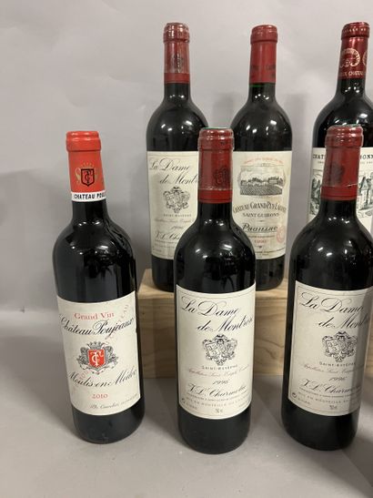 8 bottles BORDEAUX DIVERS (3 La Dame de Montrose...