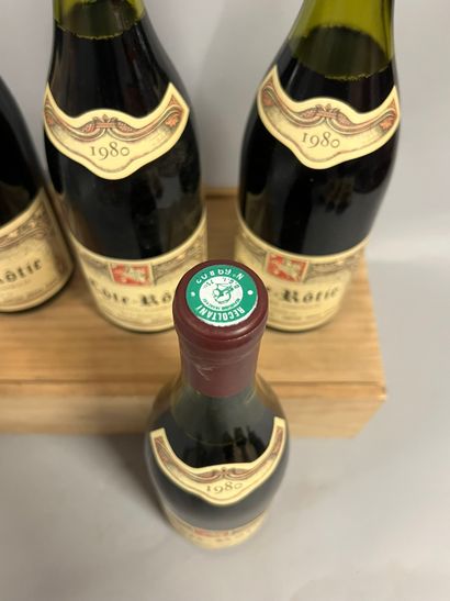 4 bottles COTE-ROTIE, P. Barge 1980 (1 TLB,...