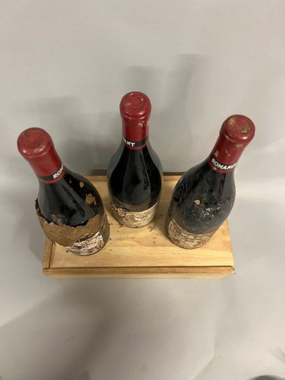 3 bouteilles ROMANEE SAINT-VIVANT, DRC 1991...