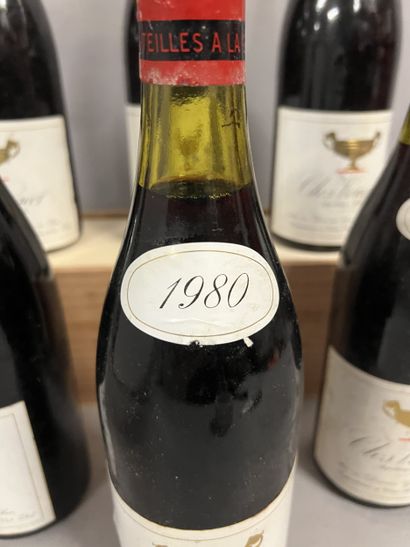 6 bottles CLOS VOUGEOT, Gros F&S 1980 (elt,...