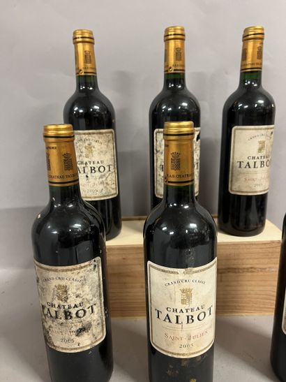 6 bottles Château TALBOT, 4° cru Saint-Julien...