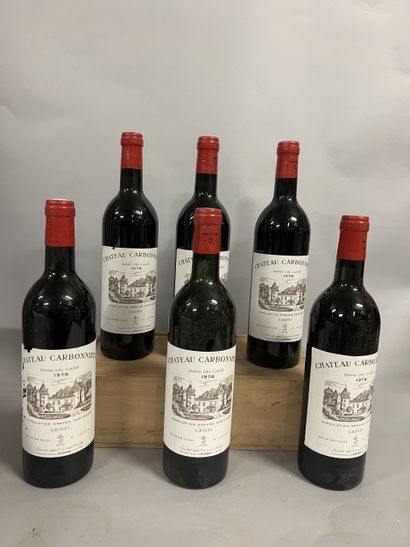 6 bottles Château CARBONNIEUX, Pessac-Léognan...
