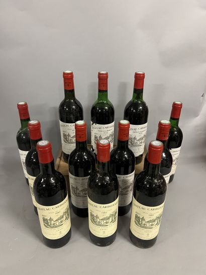 12 bottles Château CARBONNIEUX, Pessac-Léognan...