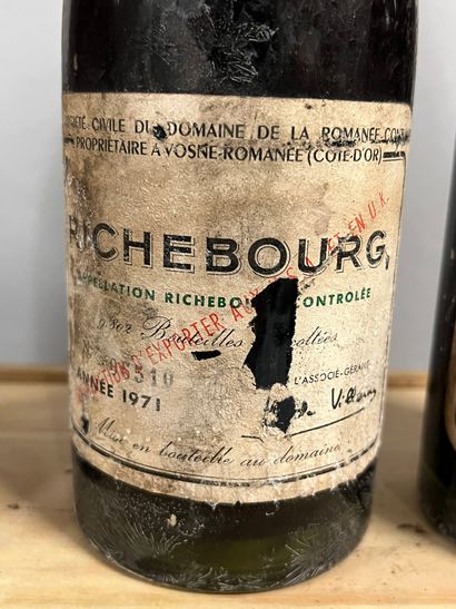 3 bottles RICHEBOURG, DRC 1971 (ea, TLB)