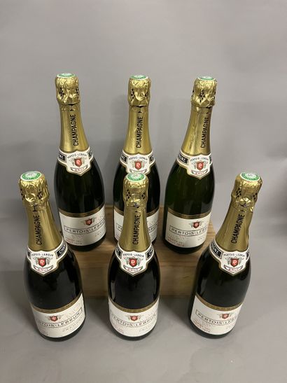 6 bottles CHAMPAGNE 
