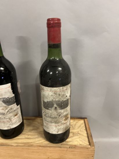 2 bottles Château CANON, 1° Grand cru St-Emilion...