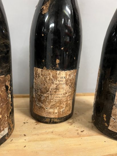 3 bouteilles LA TACHE, DRC 1991 (ea, très...