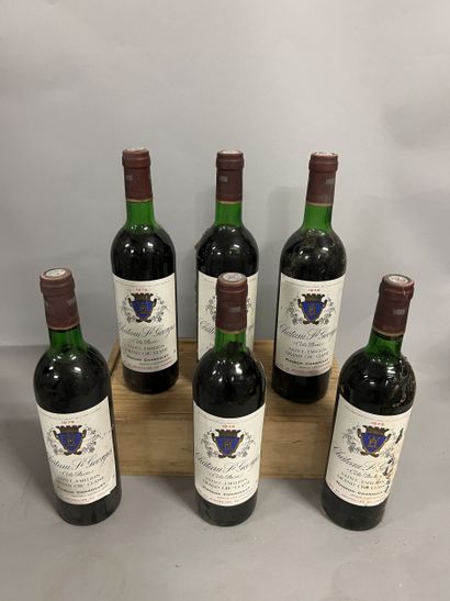 6 bottles Château ST GEORGES-COTE-PAVIE,...