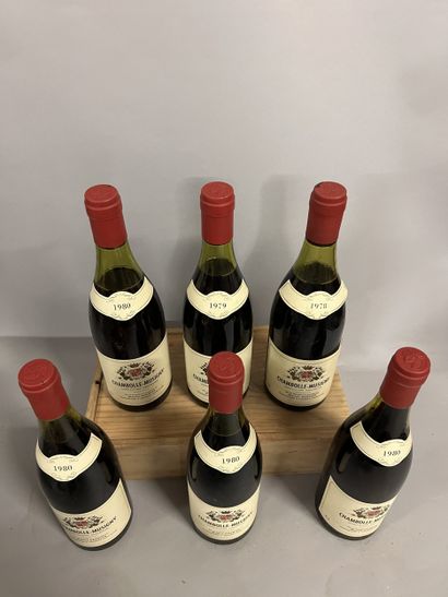 6 bottles CHAMBOLLE-MUSIGNY M. Régnier 1980...