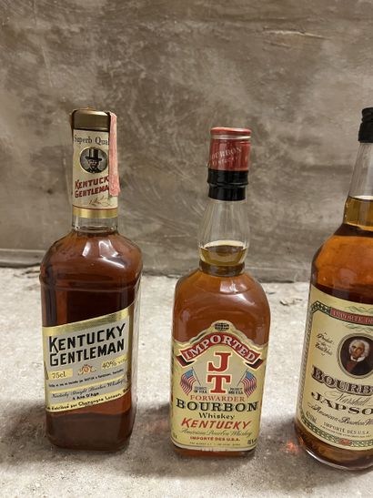 4 bottles BOURBON (Dobson kid, Kentucky Gentleman,...