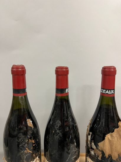 3 bouteilles ECHEZEAUX, DRC 1991 (ea, très...
