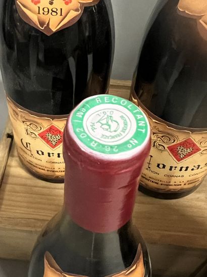 5 bottles CORNAS A. Fumat 1981 (1 LB, 1 of...