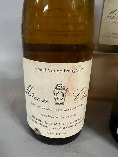 6 bottles MACON CLESSE, René Michel 1986...