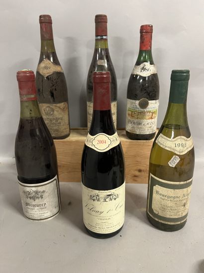 6 bottles BOURGOGNE DIVERS (1 Henri Montagny...
