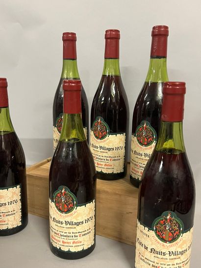 5 bottles COTE DE NUITS VILLAGES, H. Gilles...