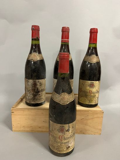 4 bouteilles GEVREY-CHAMBERTIN 