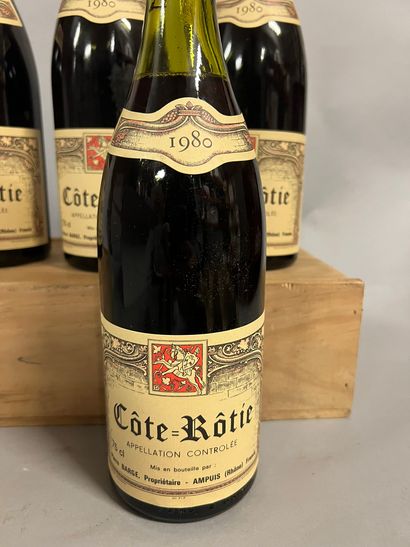4 bottles COTE-ROTIE, P. Barge 1980 (1 TLB,...