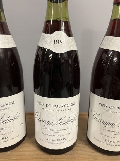 3 bottles CHASSAGNE-MONTRACHET J. Colin 1980...