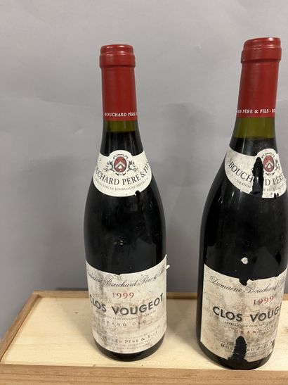 2 bouteilles CLOS VOUGEOT, Bouchard P&F 1999...