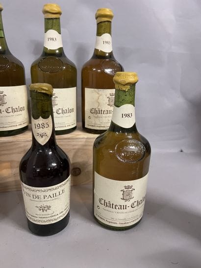 5 bottles CHATEAU-CHALON, M. Perron 1983...