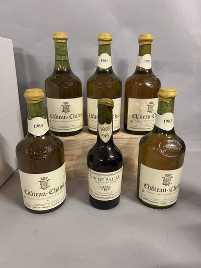 5 bottles CHATEAU-CHALON, M. Perron 1983...