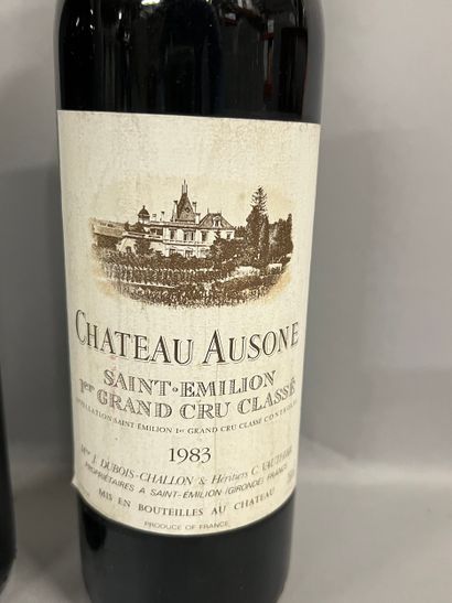 2 bottles Château AUSONE, 1° Grand Cru St-Emilion...